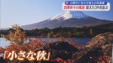山開きに合わせ富士山写真展　雪化粧や桜満開…四季折々の表情を堪能　静岡・富士市