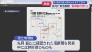 【独自】静岡県内で新たな活断層を確認　調査した研究者が初めてリスクを明らかに　活断層が引き金となった阪神・淡路大震災から17日で３１年