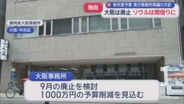【独自】韓国・ソウル事務所の契約を解除し自治体国際化協会のオフィスを間借り　大阪事務所は2026年９月で廃止へ　事業の見直しの一環　静岡県