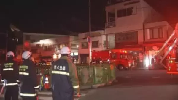 ＪＲ三島駅近くの飲食店から出火　店のカウンターの一部を焼く　客や従業員にけがはなし