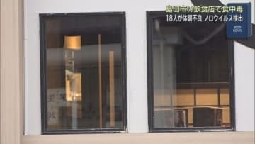静岡・島田市内の居酒屋でノロウイルスによる食中毒が発生　男女１８人が下痢などの症状訴える