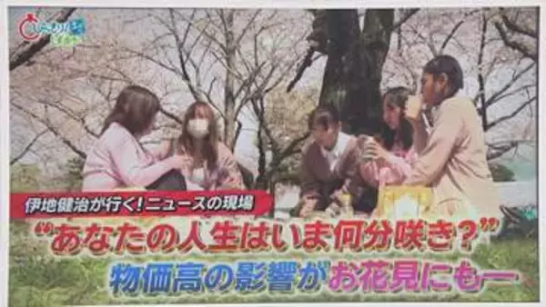 「あなたの人生今何分咲き」…花見客に聞きました　「7分咲き。結婚して満開に…」　静岡市「駿府城公園」