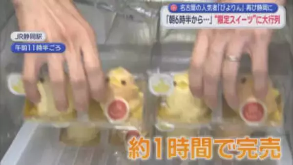 あの「ぴよりん」が２月２６日ＪＲ静岡駅で１日だけの限定販売　売り場には大行列が