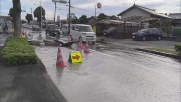 水道管が破損し漏水…周辺に2か所の給水拠点設置　浜松市