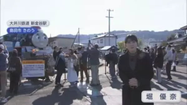 Ｘマスに間に合った…1カ月半ぶりトーマス号が復帰　サンタの帽子かぶり発車オーライ　静岡・島田市　大井川鉄道