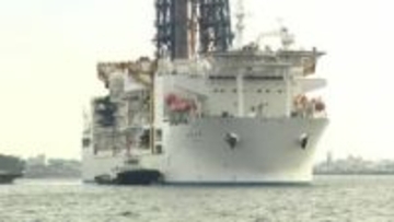 「歴史的快挙を達成したのではないか」探査船「ちきゅう」が清水港に帰港 2月1日にレアアース泥の採取に成功＝静岡