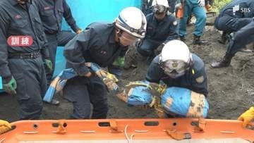 「機動隊が最後の砦に」熱海土石流災害から5年を前に警察が風水害を想定した救出訓練＝静岡県警