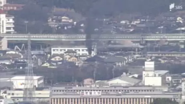 「事務所で火災。炎が見える」静岡市清水区のバス会社事務所兼従業員寮で火事　消火活動続く