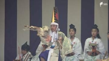 静岡県東伊豆町の無形文化財「稲取子供三番叟」子どもたちが伝統の舞を披露 天下泰平や五穀豊穣を願う