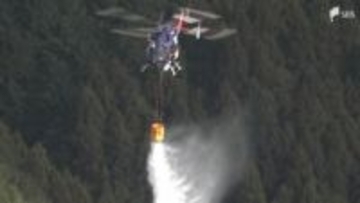 山林火災の鎮圧のめど立たず 発生から3日目 延焼スピード遅くなるも約5.5ヘクタール焼ける＝静岡・藤枝市