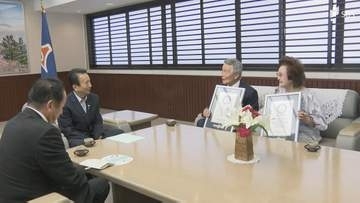「いつも2人、青春のつもりで」世界最高齢の歌手デュオ「しんえがおスターズ」が知事表敬 今後への意気込み語る＝静岡