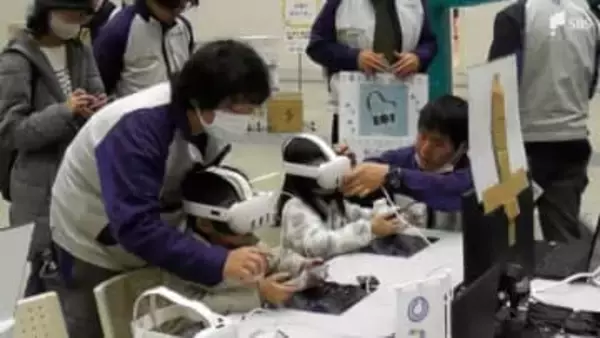 VRゴーグルで建設機械の操作体験 温泉旅館のおもてなし体験など 人気職業体験イベント「オシカツ！」開催＝静岡・沼津市