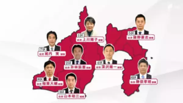 静岡の8選挙区全てで自民党候補が当選 静岡4区に出馬の国民・田中健氏が比例復活【衆議院選挙2026】