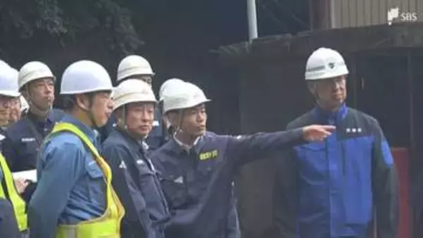 「二次災害、三次災害にならないように」伊豆急行線の土砂崩れ現場を町長らが視察 6月7日の全線再開予定も「台風のたまご」接近で厳戒態勢続く＝静岡・河津町
