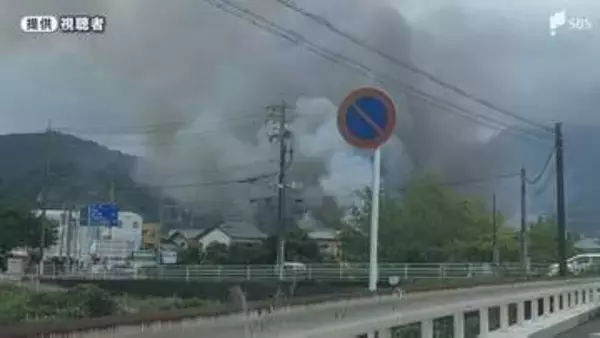 「建物1階から火が…」製茶工場で火災 約18時間後にようやく消し止められる 仕上げの「火入れ」作業中に発生か=静岡・葵区【詳報】
