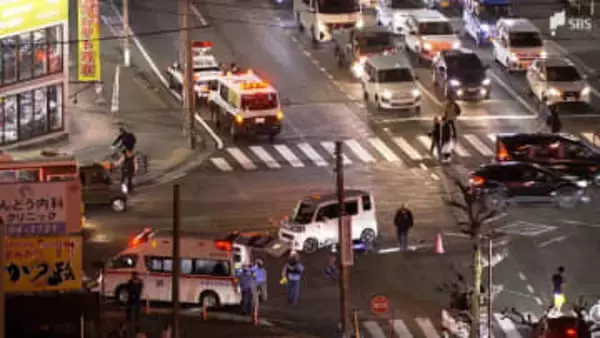 バイクと軽乗用車の事故 バイクの男性がけが＝静岡市