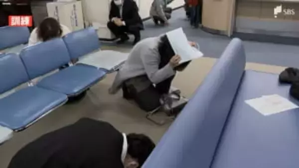 「身を低く頭守り動かない」3.11東日本大震災から15年 全市民対象に一斉にシェイクアウト訓練＝静岡・三島市