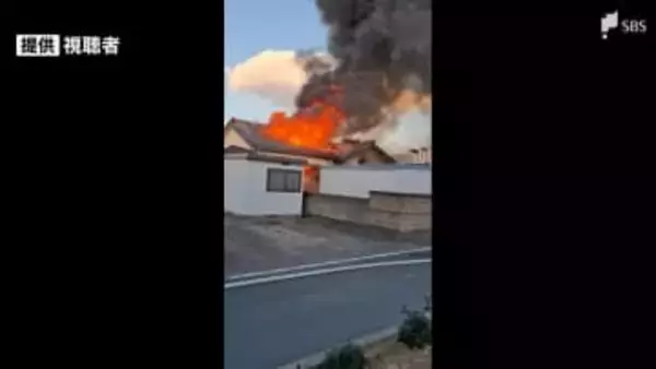 【動画あり】空き家が全焼する火事 片付け中に出火か＝静岡・浜松市