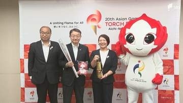 「神技をぜひ見ていただきたい」アジア大会「聖火」が浜松に 柔道金メダリスト・谷本歩美さんらが浜松市を訪問！32年ぶりの日本開催へPR＝浜松市