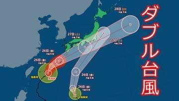 【台風情報】大雨の中で“ダブルパンチ”の恐れ… 台風7号と8号が静岡県に接近 進路予想と警戒ポイント（気象予報士解説）