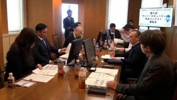 サイバーセキュリティに対する関心高めて グラフィックデザインやショート動画作品の審査会＝静岡県警