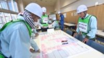 静岡県が定める「地域防止の日」9月の竜巻被害受けた牧之原市では住民が訓練に参加＝静岡