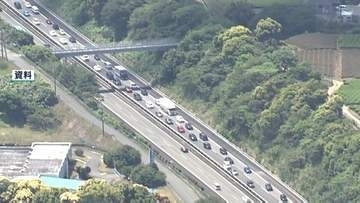お盆の高速道路渋滞予想 ピークは下り8月8日～9日、上り14日 前年より渋滞回数は増加見込み＝NEXCO中日本