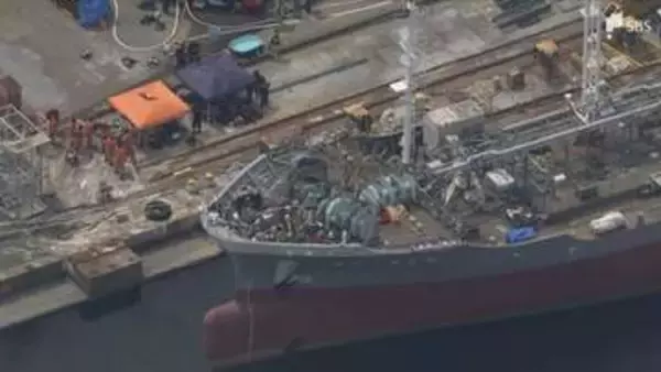 「船の内部が燃えた。火や煙は見えない」清水港で建造中の大型船舶で火事 作業員1人死亡、9人が救急搬送＝静岡市清水区