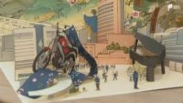 紙を使った作品を競い合う"紙わざ大賞" 江戸の仕掛け絵本技法で浜松を描いた作品が大賞に=静岡