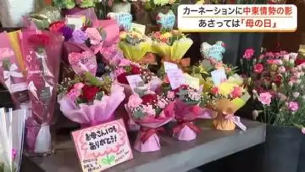 中東情勢の悪化が「母の日」直撃　原油高でカーネーションの仕入れ価格や暖房費高騰も価格据え置き〈宮城〉