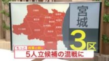 【衆院選】県南４市９町が選挙区「宮城３区」一騎打ちだった前回から一転 ５人が立候補する混戦に