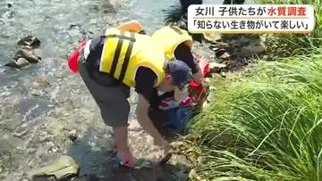 川を守る大切さを学ぶ　女川町で小学生が水生生物や水質を調査「知らない生き物がいて楽しかった」　宮城