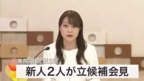 【衆院選】宮城２区に立候補の新人２人が会見