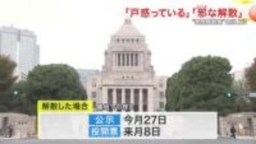 「え？今？」衆議院解散案に街から疑問の声　自民・小野寺氏「戸惑い」立民・安住氏「大義ない」
