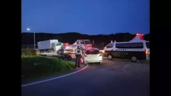 【続報】大型バイクとトラックの正面衝突事故　バイクを運転していた男性が死亡〈宮城・大郷町〉