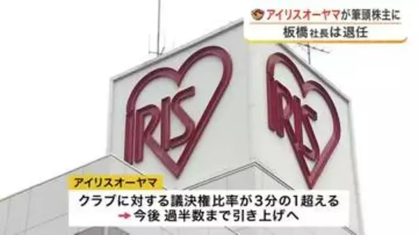 ベガルタがアイリスオーヤマの関連会社へ　定例取締役会で承認　２０２５年度決算は１億４８００万円の赤字