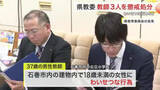 「１０代女性にわいせつ行為　石巻の小学校教師を懲戒免職　テスト未実施で成績評価の教師も処分〈宮城〉」の画像1