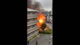 「「花火のような爆発音が」青葉区の住宅街で倉庫火災　マンション越える高さまで火柱が上がり一時騒然　仙台」の画像1