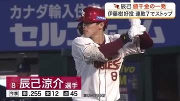 【楽天】連敗を７でストップ　辰己が決勝１３号ソロ　本拠地初先発の伊藤樹も６回無失点と好投