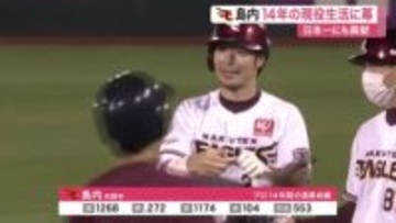 楽天・日本一戦士がまた１人現役生活に幕…島内宏明選手の引退発表　恩師・星野仙一さんの命日に〈宮城〉