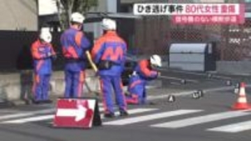 目撃した人「車が逃走していった」　若林区で８０代女性はねられ重傷　ひき逃げ事件として捜査〈仙台市〉