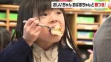 「きなこもち！おいしい」名取市の幼稚園で餅つき大会　祖父母と協力し「ぺったんこ」〈宮城〉