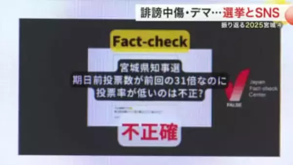 選挙とＳＮＳ　宮城県知事選挙で起きた真偽不明の情報の拡散と誹謗中傷　求められる「事実を見極める力」