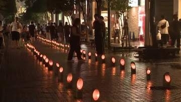 青葉区一番町の商店街で盆の入りに「仙台竹灯り」　震災の鎮魂と熊本地震の被災地への思いを込めて