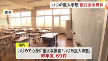 宮城の「いじめ重大事態」が全国最多　いじめ認知件数減も１０００人あたりワースト　文部科学省調査