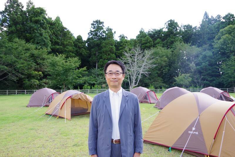 「自衛隊のヘリコプターを見て、『これで生きられる』と思った。だから、ここは忘れられない場所なんです」。陸前高田に誕生したスノーピーク新施設が見据える未来