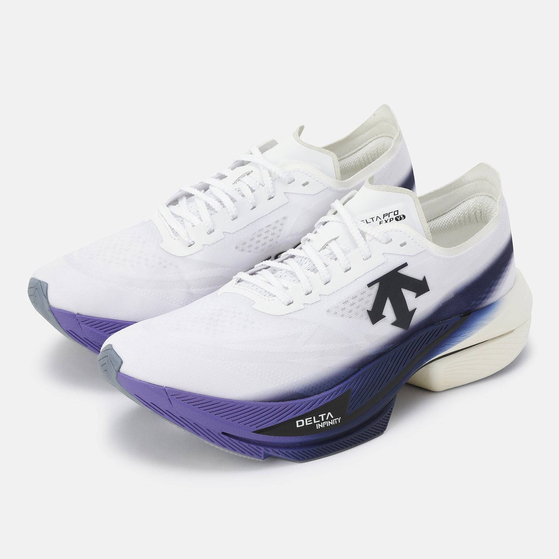 デサント、フォーク型カーボンプレート搭載のトップランナー向けシューズ「DELTAPRO EXP V3」発売