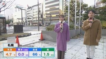 ＜北海道の天気予報＞日中は気温上昇　午後は下り坂…強い雨・雷・強風に注意【増山予報士と竹井愛乃アナが伝えるきょうの天気】