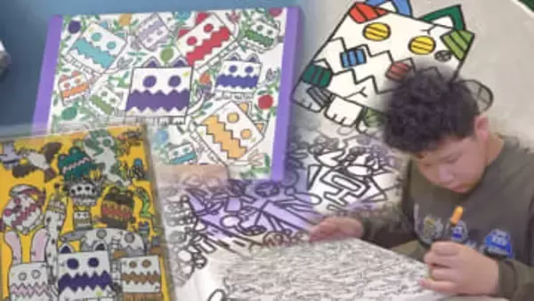 「描くことが楽しい」発達障害ある少年画家の挑戦　活動支える母の思い　アーティスト・HIROTOさんに密着