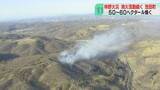 「24時間以上経過も鎮圧せず　池田町で大規模な林野火災　2人けが…50～60ヘクタール燃える」の画像1